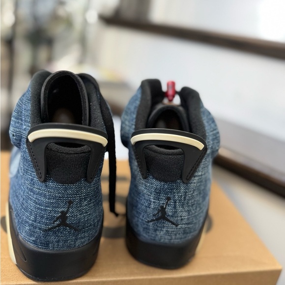 Denim Jordan 6 High-Top Sneakers Brand New Size 11 No Box - Picture 4 of 7